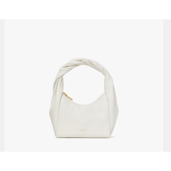 KATE SPADE NY Twirl top handle leather small crossbody bag - White - Picture 2 of 14